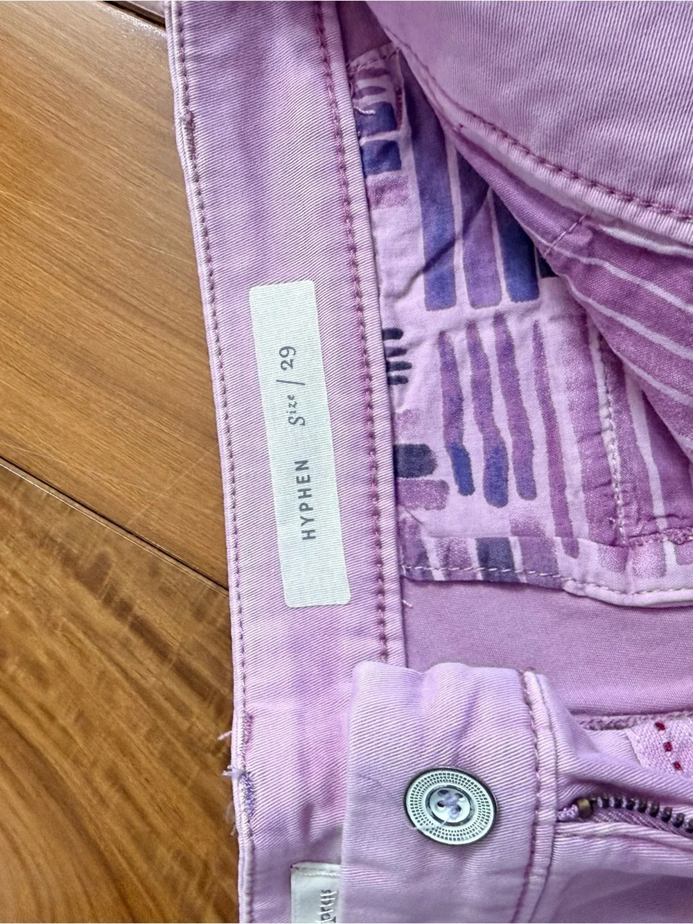 Anthropologie Lilac Cotton Chino Bermuda Shorts - Picture 4 of 5